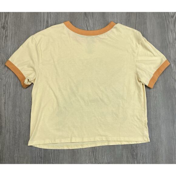 Ford Bronco Graphic Print Ringer Cropped Tee Women's Size XL - Picture 3 of 4